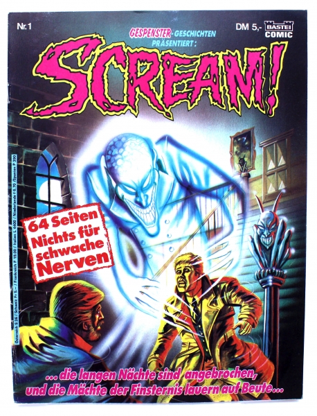 Gespenster Geschichten präsentiert: SCREAM! Comic Magazin  Nr. 1: Das Grauen aus dem Moor von Bastei